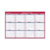 Academic Erasable Reversible Extra Large Wall Calendar, 48 x 32, White/Blue/Red, 12 Month (July to June): 2022 to 20232