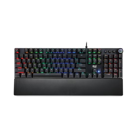 RGB Programmable Mechanical Gaming Keyboard with Detachable Magnetic Palmrest, 108 Keys, Black1