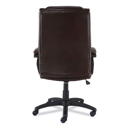 Alera Brosna Series Mid-Back Task Chair, Supports Up to 250 lb, 18.15" to 21.77" Seat Height, Brown Seat/Back, Brown Base1