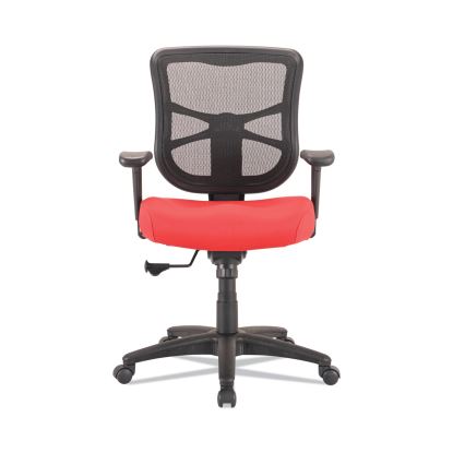 Alera Elusion Series Mesh Mid-Back Swivel/Tilt Chair, Supports Up to 275 lb, 17.9" to 21.8" Seat Height, Red1