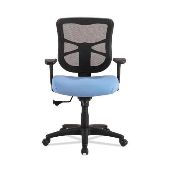 Alera Elusion Series Mesh Mid-Back Swivel/Tilt Chair, Supports Up to 275 lb, 17.9" to 21.8" Seat Height, Light Blue Seat1