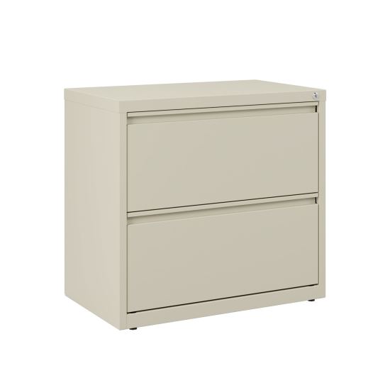 Lateral File, 2 Legal/Letter-Size File Drawers, Putty, 30" x 18.63" x 28"1
