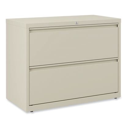 Lateral File, 2 Legal/Letter-Size File Drawers, Putty, 36" x 18" x 28"1