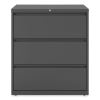 Lateral File, 3 Legal/Letter/A4/A5-Size File Drawers, Charcoal, 36" x 18.63" x 40.25"2