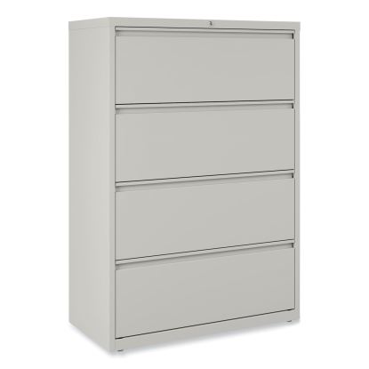 Lateral File, 4 Legal/Letter-Size File Drawers, Light Gray, 36" x 18.63" x 52.5"1