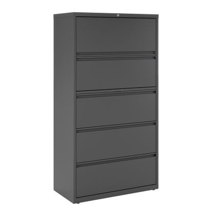 Lateral File, 5 Legal/Letter/A4/A5-Size File Drawers, Charcoal, 36" x 18.63" x 67.63"1