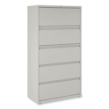Lateral File, 5 Legal/Letter/A4/A5-Size File Drawers, Light Gray, 36" x 18.63" x 67.63"1