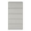 Lateral File, 5 Legal/Letter/A4/A5-Size File Drawers, Light Gray, 36" x 18.63" x 67.63"2