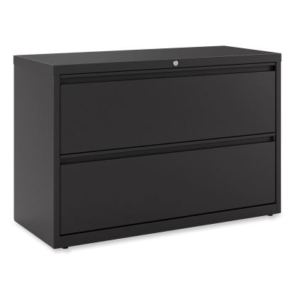 Lateral File, 2 Legal/Letter-Size File Drawers, Black, 42" x 18.63" x 28"1