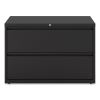 Lateral File, 2 Legal/Letter-Size File Drawers, Black, 42" x 18.63" x 28"2