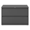 Lateral File, 2 Legal/Letter-Size File Drawers, Charcoal, 42" x 18.63" x 28"1