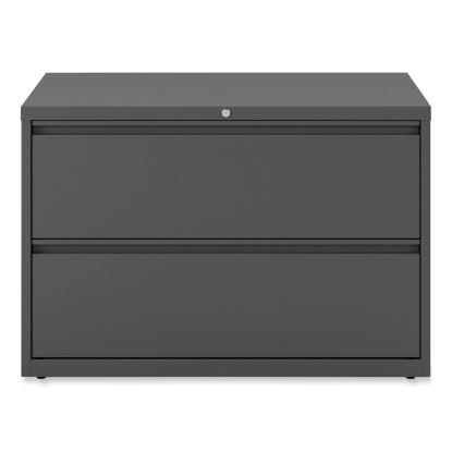 Lateral File, 2 Legal/Letter-Size File Drawers, Charcoal, 42" x 18.63" x 28"1