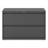 Lateral File, 2 Legal/Letter-Size File Drawers, Charcoal, 42" x 18.63" x 28"2