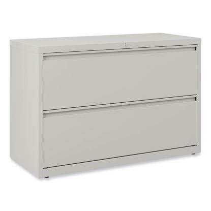 Lateral File, 2 Legal/Letter-Size File Drawers, Light Gray, 42" x 18.63" x 28"1