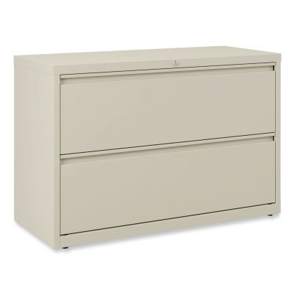 Lateral File, 2 Legal/Letter-Size File Drawers, Putty, 42" x 18.63" x 28"1