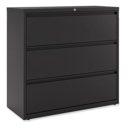 Lateral File, 3 Legal/Letter/A4/A5-Size File Drawers, Black, 42" x 18.63" x 40.25"1