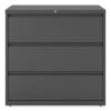 Lateral File, 3 Legal/Letter/A4/A5-Size File Drawers, Charcoal, 42" x 18.63" x 40.25"2