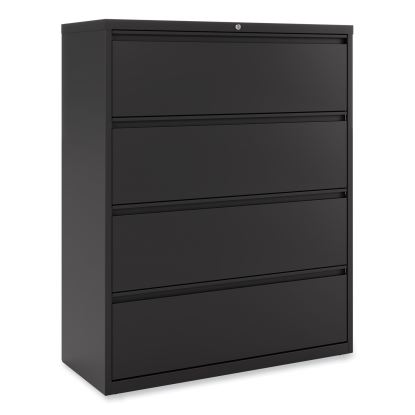 Lateral File, 4 Legal/Letter-Size File Drawers, Black, 42" x 18.63" x 52.5"1