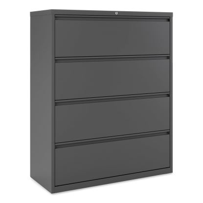 Lateral File, 4 Legal/Letter/A4/A5-Size File Drawers, Charcoal, 42" x 18.63" x 52.5"1