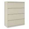 Lateral File, 4 Legal/Letter-Size File Drawers, Putty, 42" x 18.63" x 52.5"1