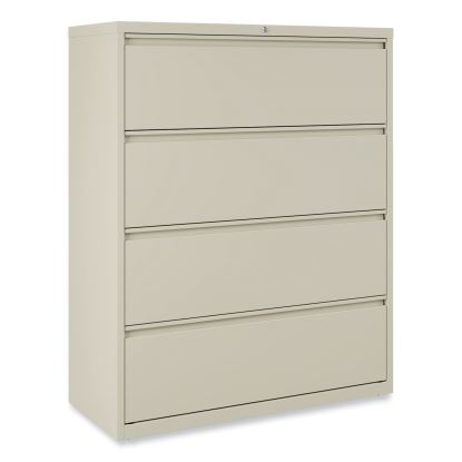 Lateral File, 4 Legal/Letter-Size File Drawers, Putty, 42" x 18.63" x 52.5"1