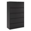 Lateral File, 5 Legal/Letter/A4/A5-Size File Drawers, Black, 42" x 18.63" x 67.63"1