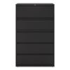 Lateral File, 5 Legal/Letter/A4/A5-Size File Drawers, Black, 42" x 18.63" x 67.63"2