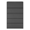 Lateral File, 5 Legal/Letter/A4/A5-Size File Drawers, Charcoal, 42" x 18.63" x 67.63"2