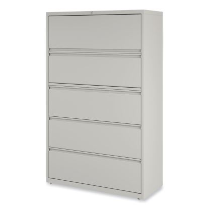 Lateral File, 5 Legal/Letter/A4/A5-Size File Drawers, Putty, 42" x 18.63" x 67.63"1