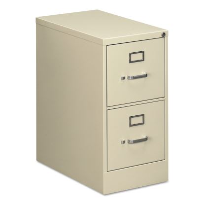 Two-Drawer Economy Vertical File, 2 Letter-Size File Drawers, Putty, 15" x 25" x 28.38"1