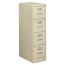 Economy Vertical File, 4 Letter-Size File Drawers, Putty, 15" x 25" x 52"1