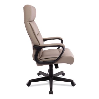 Alera Oxnam Series High-Back Task Chair, Supports Up to 275 lbs, 17.56" to 21.38" Seat Height, Tan Seat/Back, Black Base1