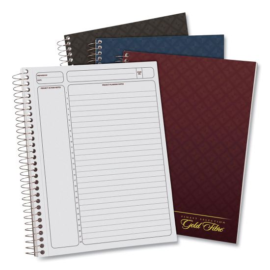 Gold Fibre Project Planner, 1 Subject, Lecture/Cornell Rule, Randomly Assorted Covers, 9.5 x 7.25, 84 Sheets1