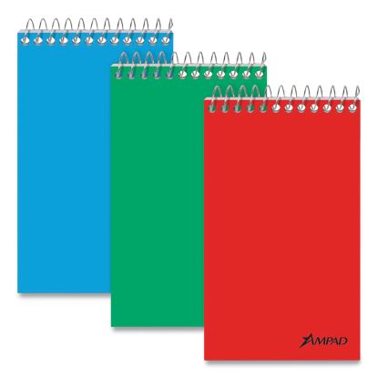 Memo Pads, Narrow Rule, Assorted Cover Colors, 60 White 3 x 5 Sheets, Dozen1