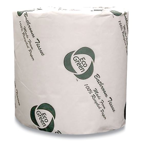 Recycled Two-Ply Standard Toilet Paper, Septic Safe, White, 600 Sheets/Roll, 48 Rolls/Carton1