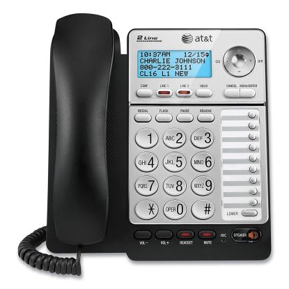 ML17928 Two-Line Corded Speakerphone, Black/Silver1