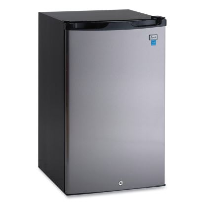 4.4 Cu.Ft. Auto-Defrost Refrigerator, 19.25 x 22 x 33, Black with Stainless Steel Door1