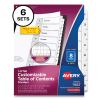 Avery&reg; 8-tab Custom Table of Contents Dividers1