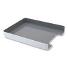 Fusion Letter Tray, 1 Section, Letter Size Files, 12.63 x 10 x 1.75, White/Gray2