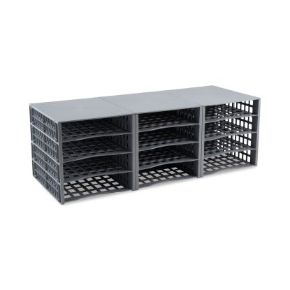 Snap Configurable Tray System, 12 Sections, 22.75 x 9.75 x 13, Gray1