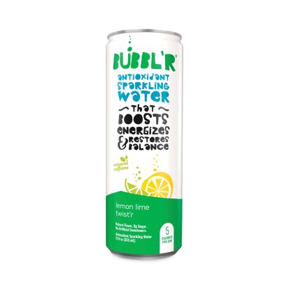 Antioxidant Sparkling Water, Lemon Lime Twist'r, 12 oz Can, 12 Cans/Carton1