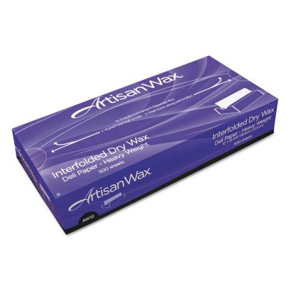 WF12 Interfolded Dry Wax Deli Paper, 12 x 10.75, White, 500/Box, 12 Boxes/Carton1