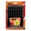 BU3 Ballpoint Pen, Retractable, Medium 1 mm, Black Ink, Black Barrel, 18/Pack2