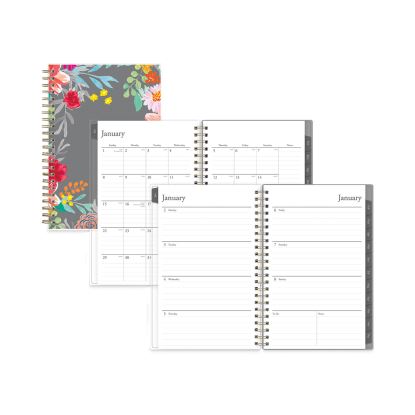 Sophie Frosted Weekly/Monthly Planner, Sophie Floral Artwork, 8 x 5, Multicolor Cover, 12-Month (Jan to Dec): 20231
