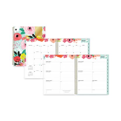 Day Designer Secret Garden Mint Frosted Weekly/Monthly Planner, 11 x 8.5, Multicolor Cover, 12-Month (Jan to Dec): 20231