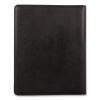 Faux-Leather Padfolio with Solar Calculator, 9 x 12 Pad, 9.75 x 12.5, Black2