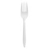 Individually Wrapped Mediumweight Cutlery, Forks, White, 1,000/Carton1