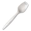 Individually Wrapped Mediumweight Cutlery, Spork, White, 1,000/Carton2