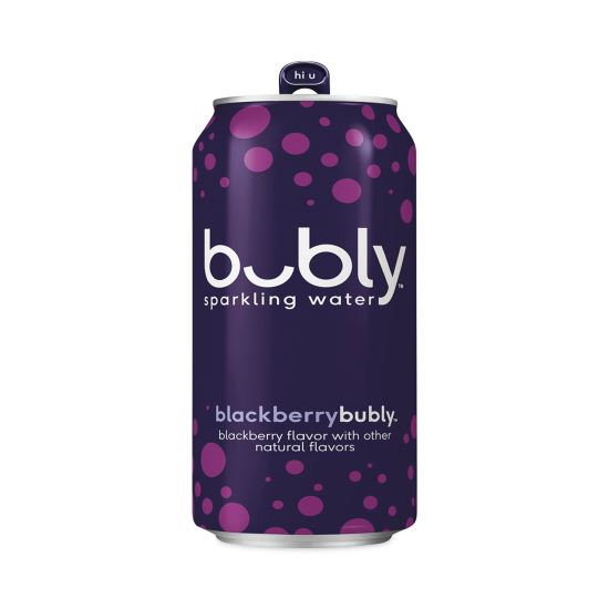 Flavored Sparkling Water, Blackberry, 12 oz Can, 8 Cans/Pack, 3 Packs/Carton1