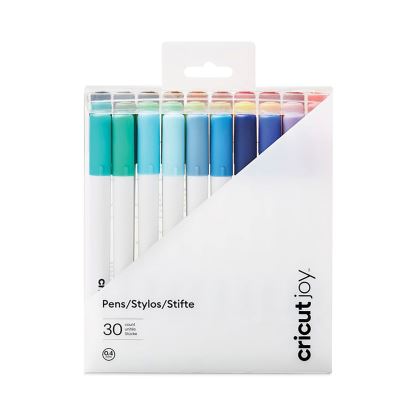 Joy Porous Point Pens, Stick, Fine 0.4 mm, Assorted Ink, White Barrel, 30/Pack1